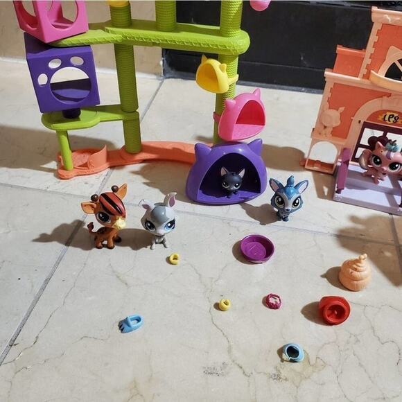 Littlest pet shop‎ van shuttle bus pet lot cat hideaway sweet school day - Picture 4 of 6